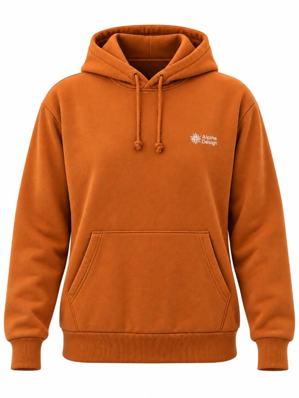 NWT Alpine Design Mens AD Hike Hoodie Size S Golden Honey Fleece Pullover